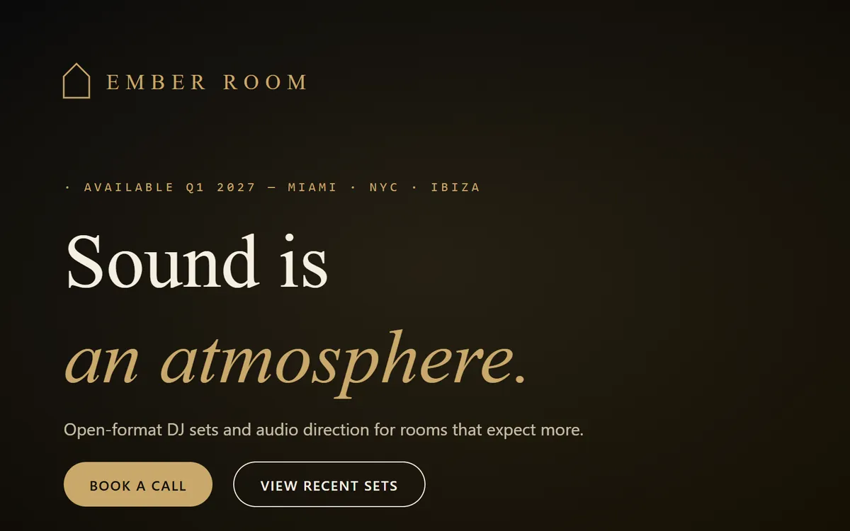 Ember Room luxury nightclub